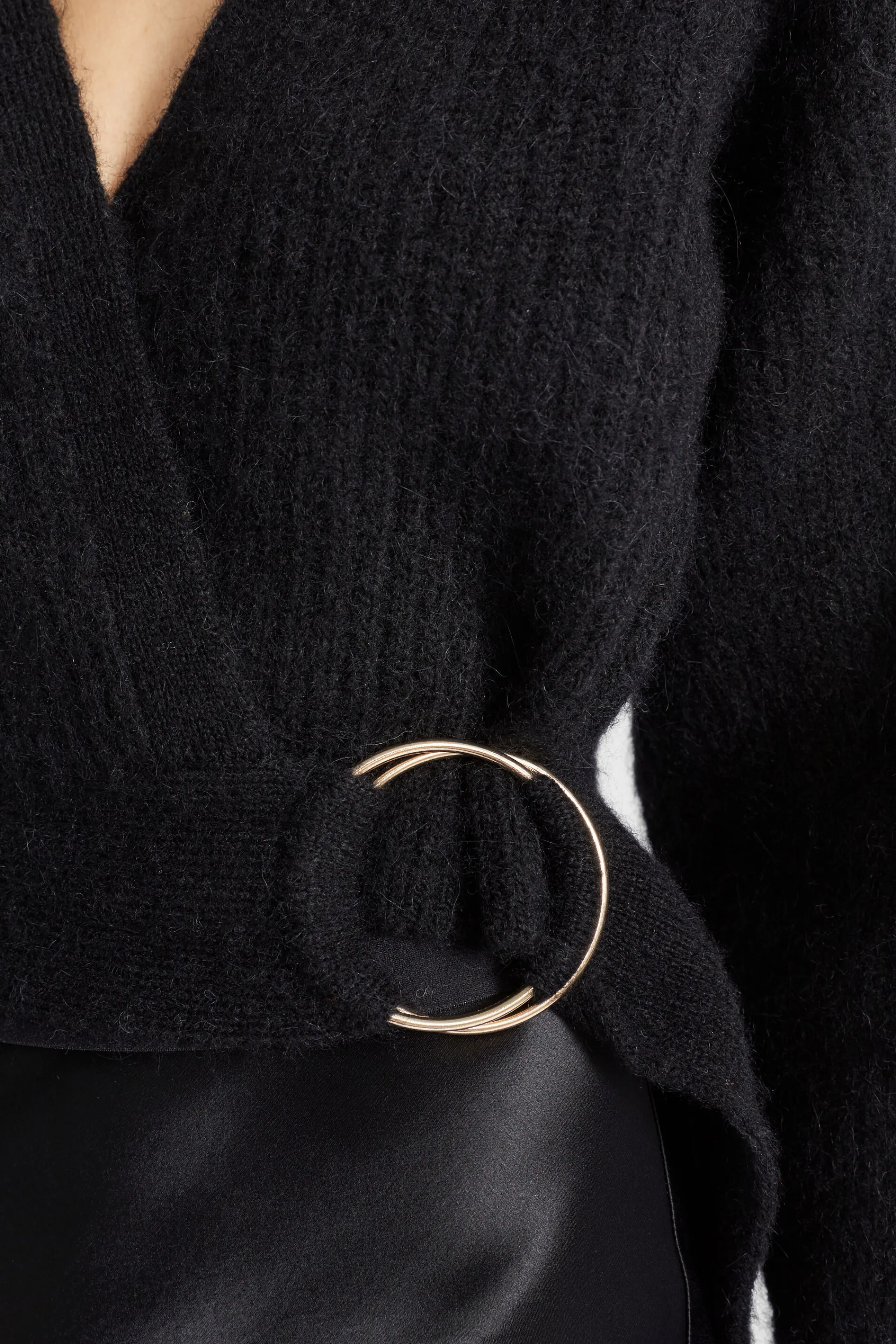 Woman Seed Heritage Knitwear & Sweaters-Wrap Front Sweater